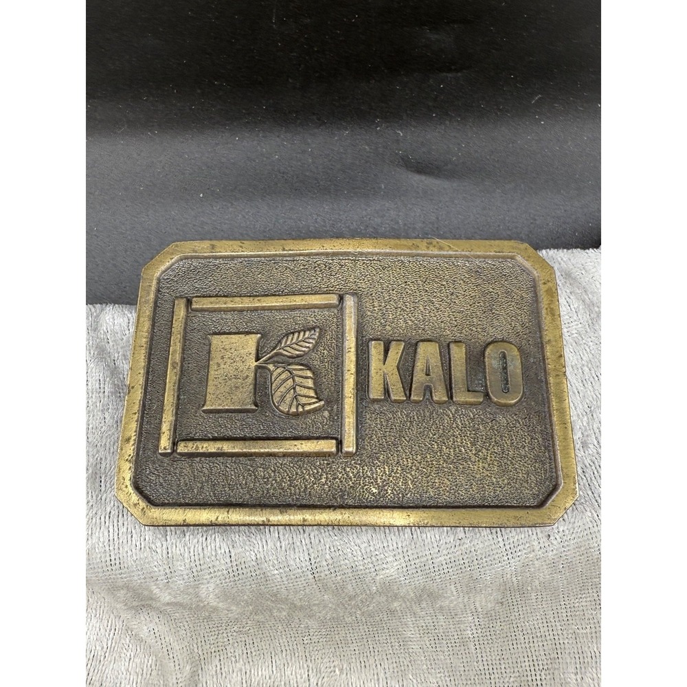 Vintage‎ Kalo Belt Buckle Kalo Labs KC MO Farmers